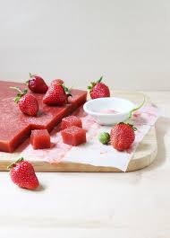 Easy Strawberry And Rhubarb Pates De Fruits Foodnouveau Com Fruit Recipes Rhubarb Fresh Fruit Recipes
