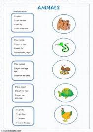 Animals Descriptions Language English Grade Level Grade 2 School Subject English As A Second Lang Animal Descriptions English Worksheets For Kids Worksheets