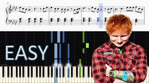 Ed Sheeran Perfect Easy Piano Tutorial Sheets Easy Piano Ed Sheeran Piano Video