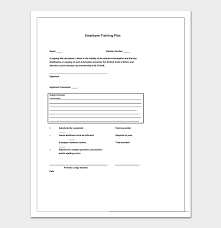 This is really important when hiring new employees. Training Plan Template 26 Free Plans Schedules