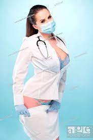 Sexy Nurse in Shirt and Panties Sitting on a Stool, Stock Photo, Picture  And Low Budget Royalty Free Image. Pic. ESY-023896964 | agefotostock