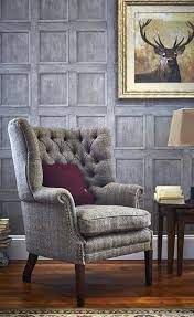 Traditional Living Rooms Harris Tweed Wingback Armchair Accent Chairs For Living Room Living Room Chairs Luxury Living Room