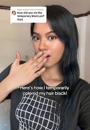 How to Temporarily Color Hair Black with Spray