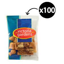 Victoria Gardens Soy Rice Crackers Portion Control 15g Carton 100 | Winc