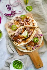 Cabbage vinegar slaw for fish tacos. Fish Tacos With Crunchy Red Cabbage Slaw A Flavor Journal