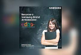 College management and the student body with the objective of promoting brands, products & services offered by triedge and it's partner clients. Samsung Launches Brand Ambassador Program For University Students Dhaka Tribune
