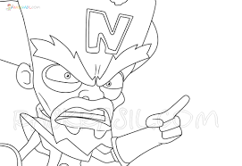 3 different ways you can color eyes ! Crash Bandicoot Coloring Pages 100 Best Pictures Free Printable
