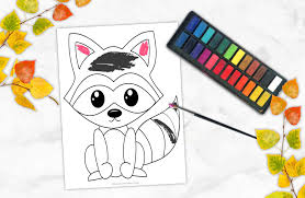 Here is a preview of the 57 page unit you can. Free Printable Forest Raccoon Coloring Page Simple Mom Project