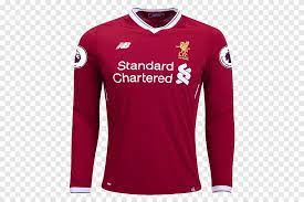 People got a glimpse of the football jersey in its traditional avatar. Liverpool F C Long Sleeved T Shirt Premier League Jersey T Shirt Tshirt Active Shirt Png Pngegg