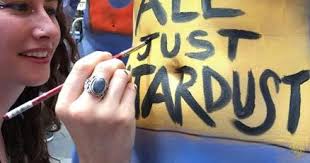 Naked truth: Models sport pithy slogans painted