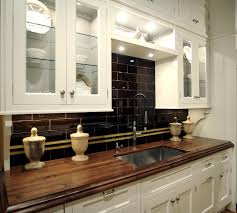 Black And White Kitchen With Wood Countertops Wood Countertops Wood Countertops Kitchen Wood Countertops Kitchen Countertops