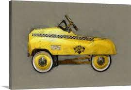 Taxi Cab Pedal Car Pedal Cars Car Yellow Taxi