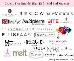 High end cruelty free makeup brands. Cruelty Free Brands High End Mid End Makeup Cruelty Free Brands Skin Care Hair Care Cruelty Free Skin Care