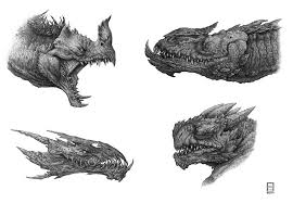 Here's another how to video, about drawing a dragon's head. Pin On Kaijus Dragons Leviathans Huge Monsters