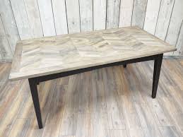 Herringbone Recycled Birch Wood Dining Table 180 X 90 X 76cm Wood Dining Table Dining Table Dining Table Design