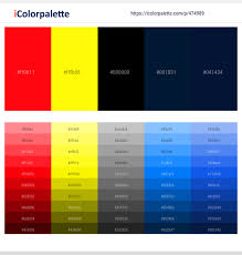 Red if you're an autobot, purple if you're a decepticon. 45 Latest Color Schemes With Yellow And Black Color Tone Combinations 2021 Icolorpalette