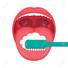 How to clean tongue white. Vector Illustration Of Tongue Hygiene Brush And Toothbrush Royalty Free Cliparts Vectors And Stock Illustration Image 97057225