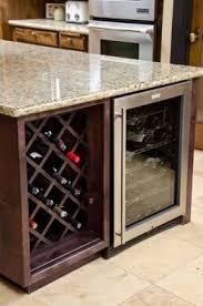 kitchen island with wine rack ideas