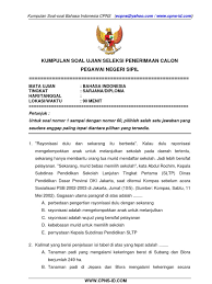 20 pemerintahan darurat republik indonesia dipimpin oleh …. Soal Bahasa Indonesia Cpns