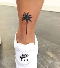 The best thing about small palm trees is that they make for unique placements. 56 Palm Tree Tattoo Ideas Popsugar Beauty