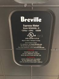 Return appliance to the nearest authorized service facility for examination, repair or adjustment. Breville Bes830xl A Broken Part
