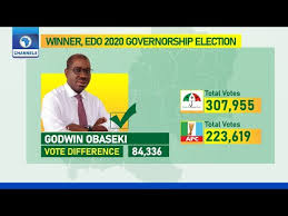 Godwin Obaseki Re Elected As Edo State Governor Channels Television