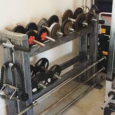 Finished My Dumbbell Rack Home Made Gym Home Gym Design At Home Gym