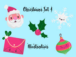 Download Christmas Vector Bundle Set For Kids 4 Graphic By Vijackstudio Creative Fabrica SVG Cut Files