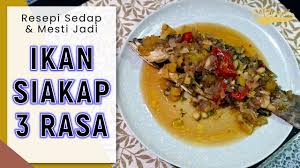 Ekor ikan bawal•garam bukit•kunyit•tepung jagung•biji bawang merah•bawang putih•hiris halia•biji cili api. Resepi Ikan Tiga Rasa Paling Sedap Pawtaste Com