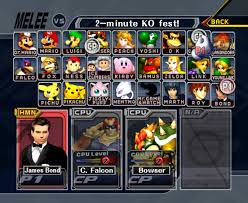 Then take out any controller and stick it in the slot of where the computer player is and press . James Bond In Super Smash Bros Melee By Connorrentz On Deviantart