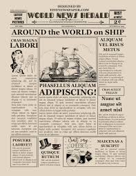 Vintage Newspaper Flyer Template Word Google Docs Free Download Intended For Old Newspaper Templat Newspaper Template Newspaper Template Word Vintage Newspaper
