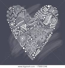 Find the perfect heart made of flowers stock photo. Floral Heart Made Vector Photo Free Trial Bigstock