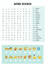 Click on puzzle pdf to see puzzle. Word Search Emotions Worksheet