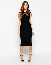 Tfnc Textured Midi Dress With Mesh Inserts Fashion Mesh Dress Dresses Tfnc