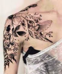Bird And Flower Tattoo On Shoulder Tattoo Ideas Flower Tattoo Shoulder Hummingbird Tattoo Shoulder Tattoo