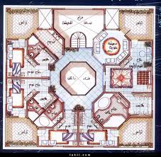 اروع مخطط فيلا 20م 20م بفناء داخلى واجنحه منفصلة للنساء Classic House Design Square House Plans Model House Plan