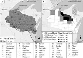 18, 2019 in the town of spider lake, sawyer county. Proximity To Established Populations Explains Moose Alces Alces Occurrence In Northern Wisconsin