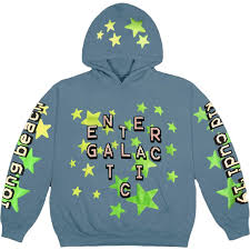 Check Out The Cactus Plant Flea Market Kid Cudi Enter Galactic Hoodie Blue Available On Stockx Hoodies Kid Cudi Aesthetic Hoodie