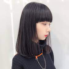 今ドキぱっつん前髪のスタイルを大公開 ショート ロングまで網羅 hair ぱっつん ロング 前髪 ロング 髪型