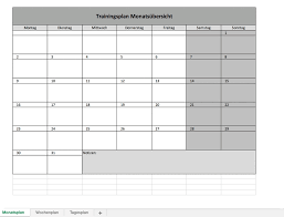 Blanko tabellen zum ausdruckenm / tageszeitplanvor. Fitnessplan Fur Jede Sportart