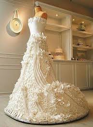 Unusual Wedding Cake And Wedding Dessert Ideas Smashing The Glass Jewish Wedding Blog Wedding Cake Pictures Dress Cake Wedding Dress Cake