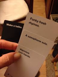 Cards against humanity has its own way to play online, of sorts, but it's not exactly a social experience. Cards Against Humanity Ahhh Yeah Cards Against Humanity Rhymes Cards