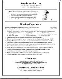 Live In Nanny Jobs: Nurse Sample Resume