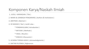 Karena itu digunakan untuk menandakan bahwa bahan isi kontennya dimulai dari kata huruf kapital tersebut. Menulis Karya Ilmiah Judul Abstrak Kata Kunci Ppt Download