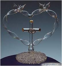 Wedding Rings Wedding Cake Topper Wedding Cake Toppers Christian Cake Topper Cross Cake Topper
