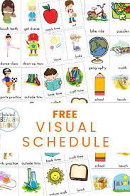 Daily Visual Schedule For Kids Free Printable Natural Beach Living Daily Schedule Kids Kids Schedule Visual Schedule