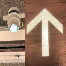 Projected Arrow For Wayfinding Ikea Navigation Navigation Lights Wayfinding Navigation Design