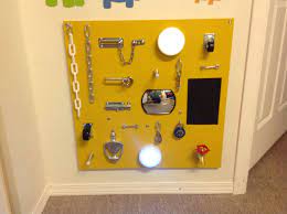 My Homemade Busy Board Busy Boards For Toddlers Baby Projects Montessori Diy