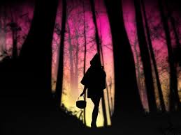 Les Contes De Pere Castor 2010 Mars 14 Le Petit Chaperon Rouge Silhouette Sorciere Illustration De Paysage