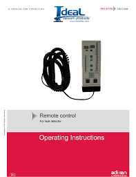Sensistor xrs9012 hydrogen leak detector user manual. Pfeiffer Asm Standard Remote Control Users Manual Leak Detector Manualzz
